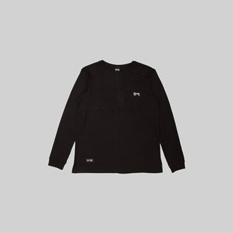 Mens Waffle Crew Long Sleeve